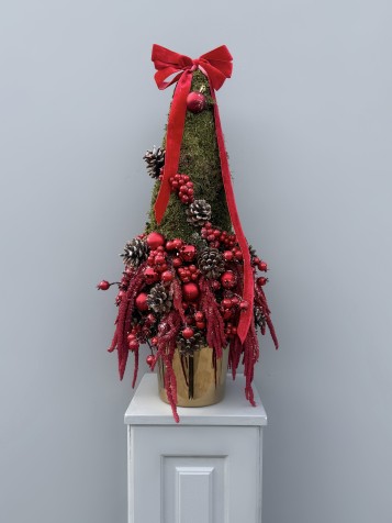 Red Berry Moss Özel Tasarım Yılbaşı Ağacı